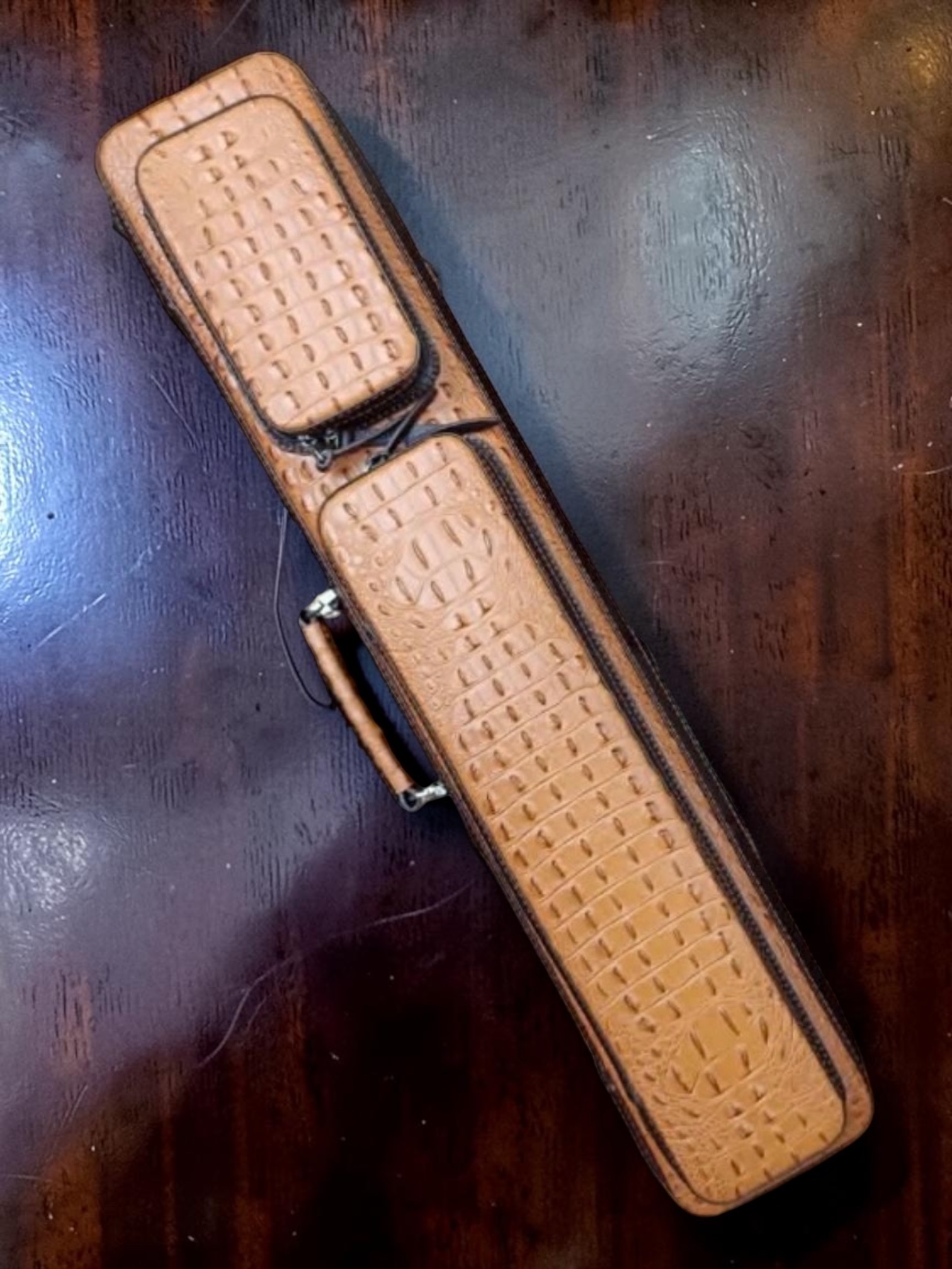 VOLTURI  SOFT CASE  Crocodile   CR3×6　#Tan Brown