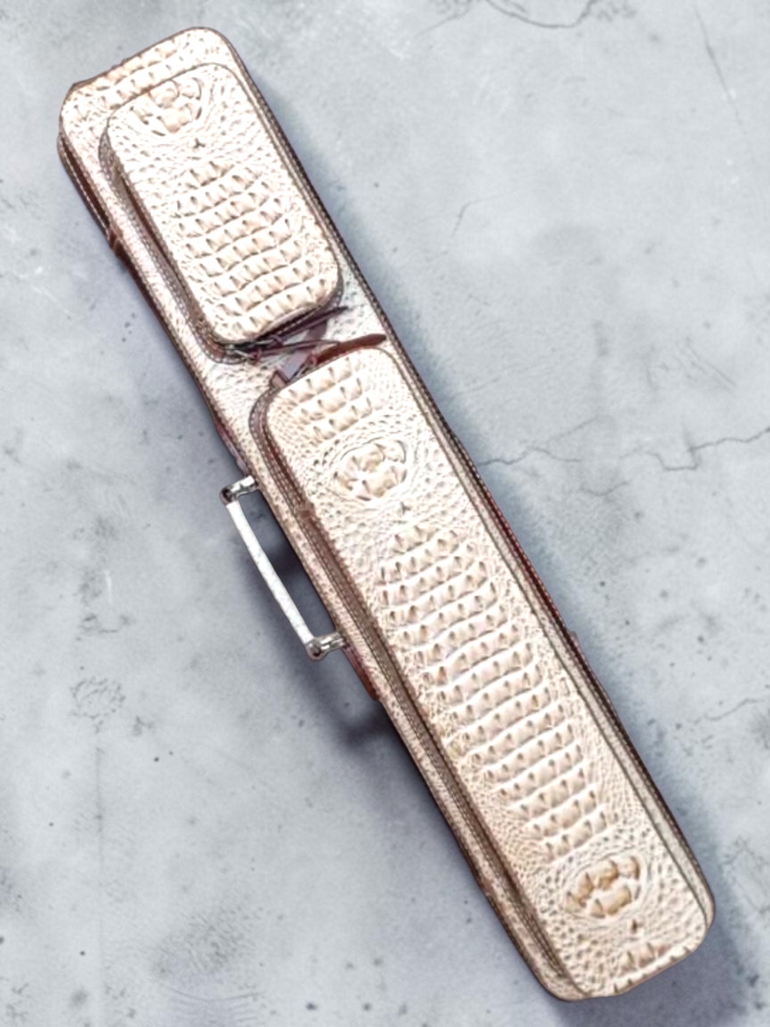 SOLD VOLTURI  SOFT CASE  Crocodile   CG3×6　#Gray Natural