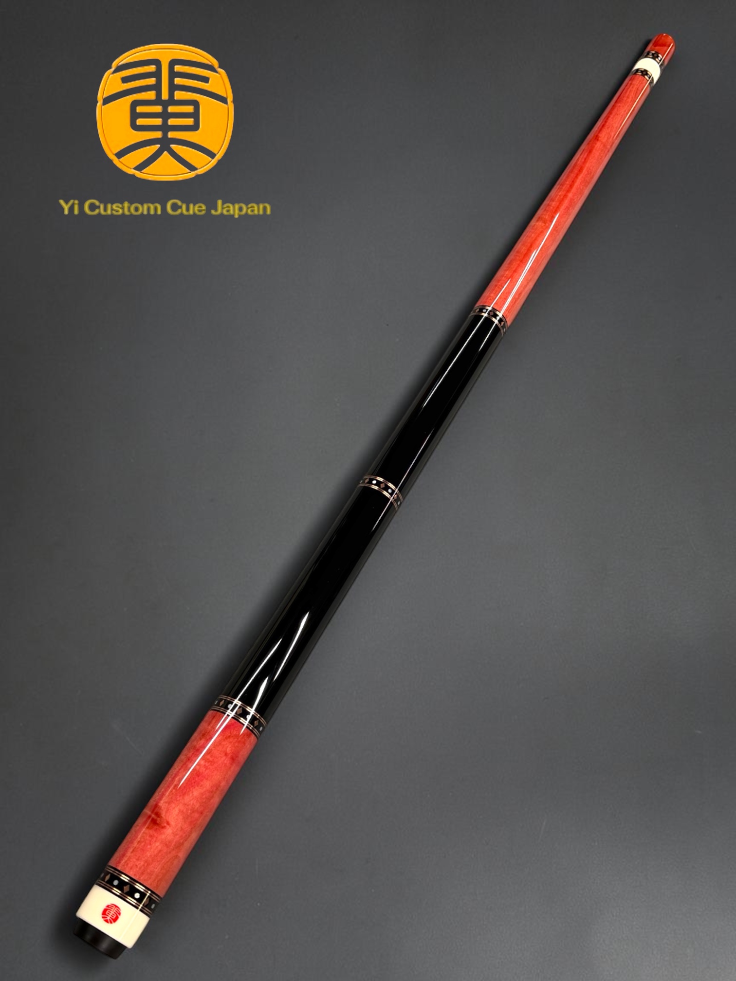 Yi 翼 CUSTOM CUE #Pink Ivory Wood / Straight Model / 黒檀ウッドハンドル